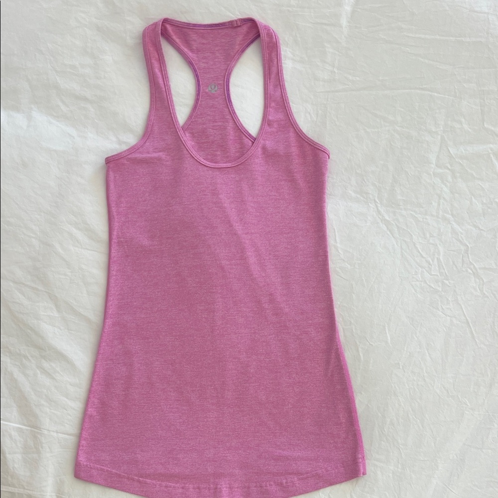 Lululemon Align Hip Length Racerback Tank Top, Pink, Size 2